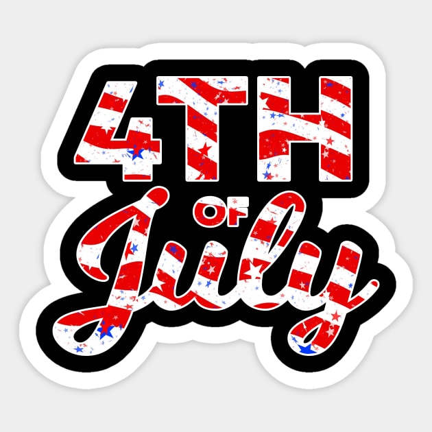 4th of July - Celebrate independence day Sticker by MaikaeferDesign